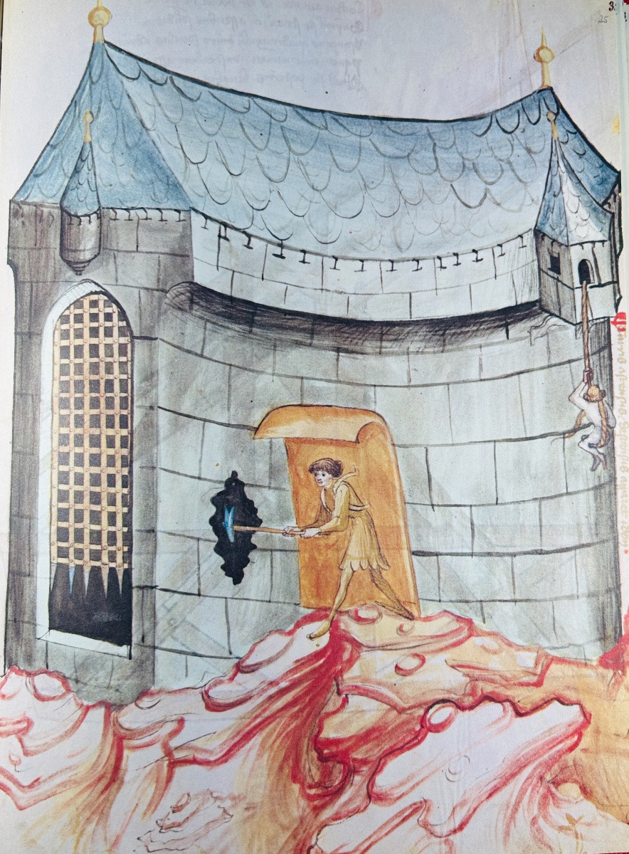 Kyeser Aus Eichtätt (conrad) - Bellifortis. 1967, Imitation 16th Century Vellum Binding.-photo-2