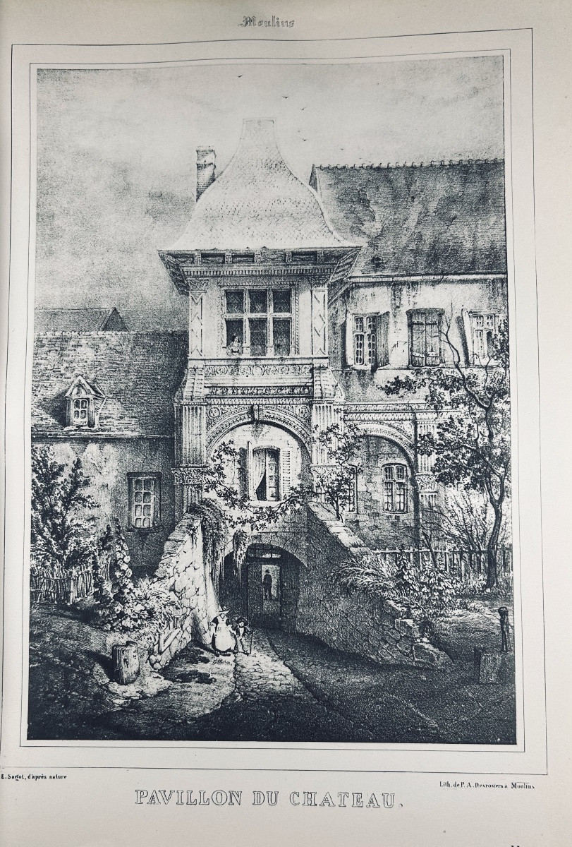 ALLIER - MICHEL - CHENAVARD - L'ancien Bourbonnais. Crépin-Leblond, 1934, reliures d'époque.-photo-2