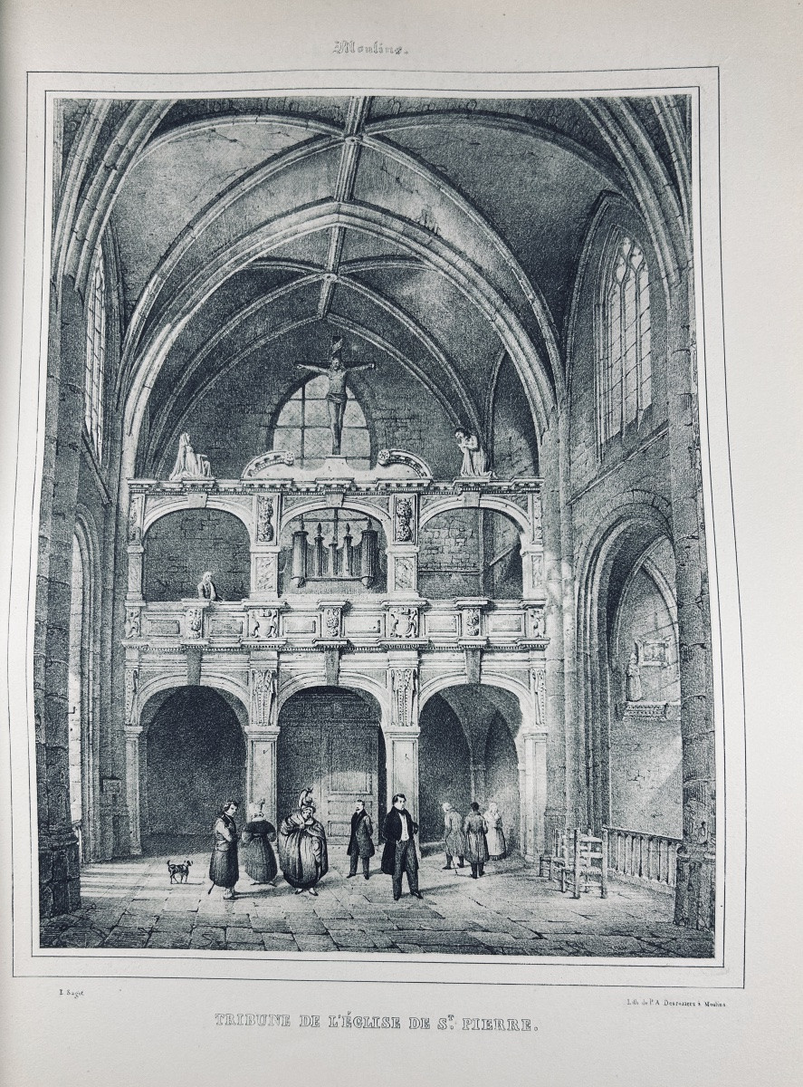 ALLIER - MICHEL - CHENAVARD - L'ancien Bourbonnais. Crépin-Leblond, 1934, reliures d'époque.-photo-6