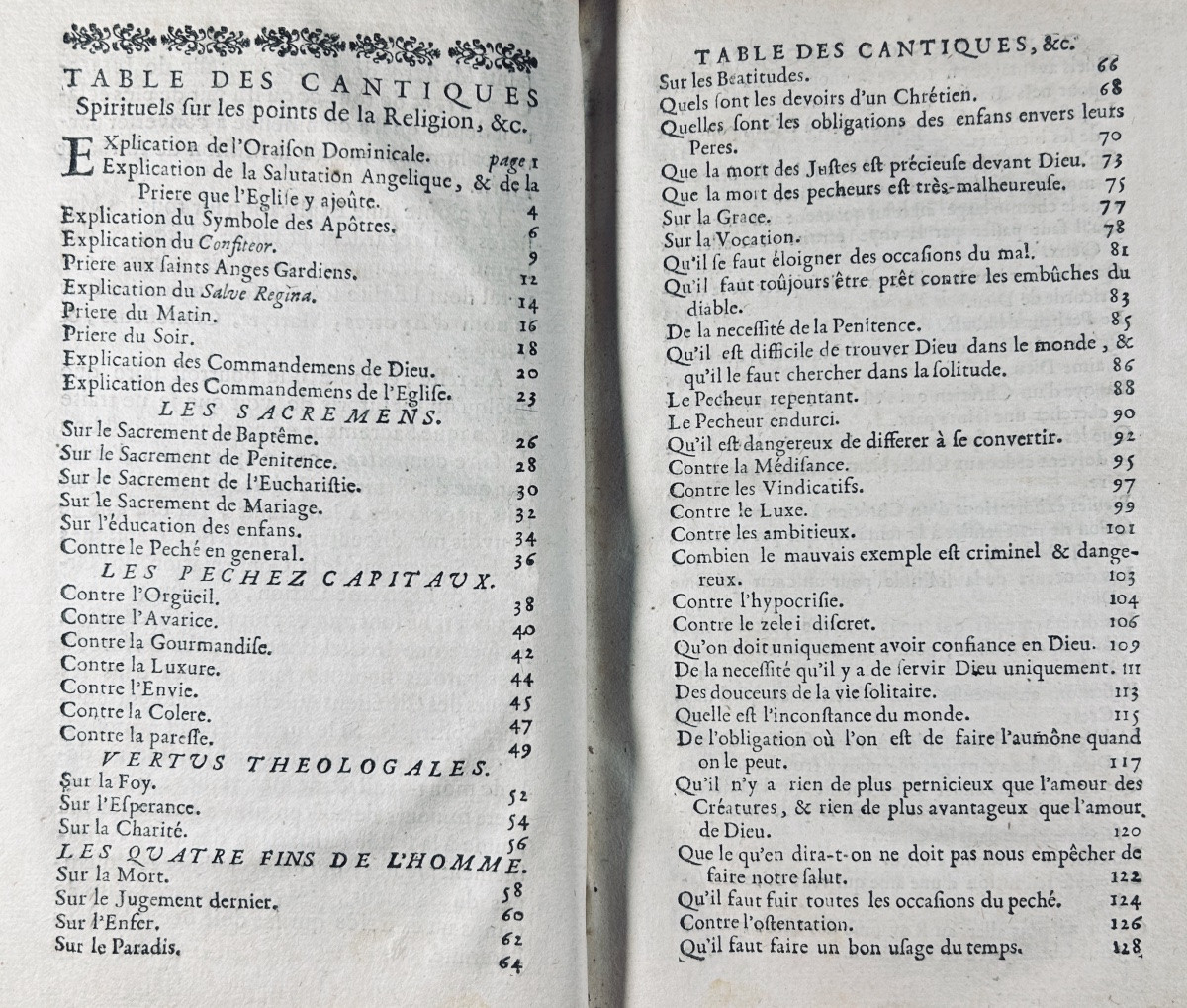 Pellegrin (abbot Simon-joseph) - Spiritual Canticles. Le Clerc, 1728, Contemporary Binding.-photo-3