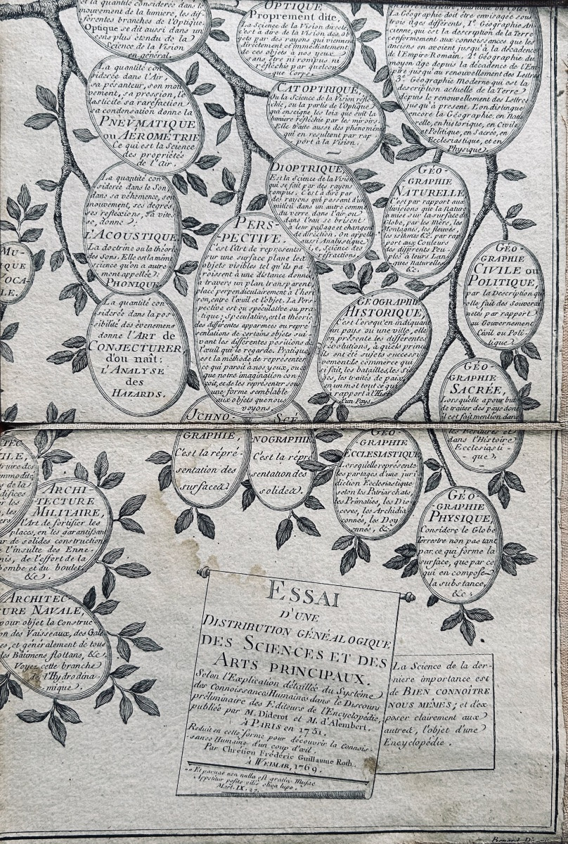 [GÉNÉALOGIE] - ROTH - Essai d'une distribution généalogique des sciences et des arts. 1769.-photo-2