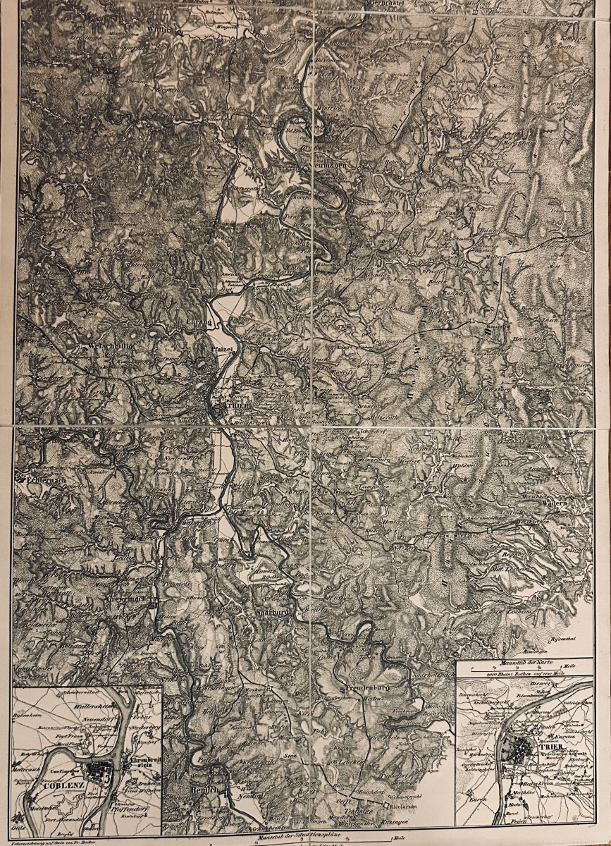 Becker - Lauf Der Mosel Von Remich Bis Coblenz Entworfen Und Gezeichnet. Coblenz, 1833.-photo-8