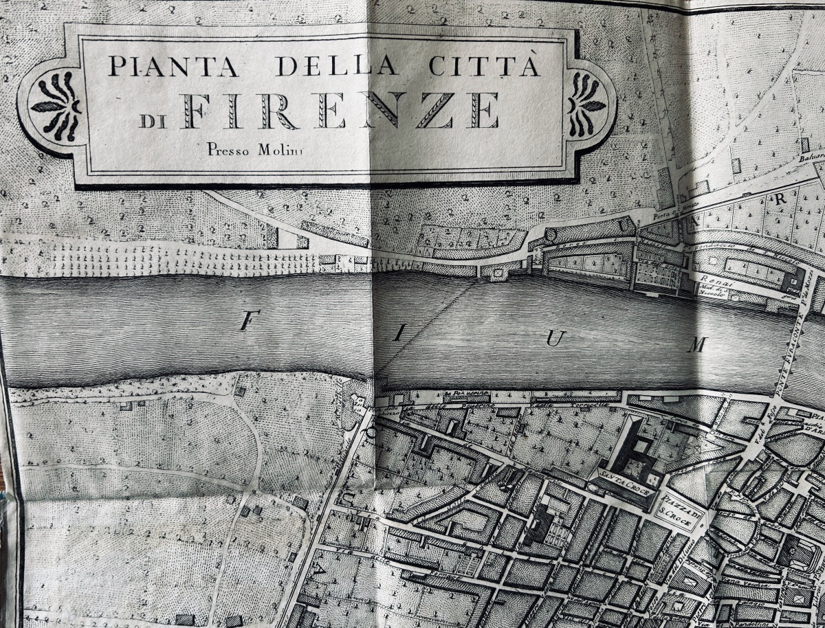 MOLINI (Giuseppe) - Pianta della cita di Firenze. Florence, Presso Molini, vers 1820, plié.-photo-2