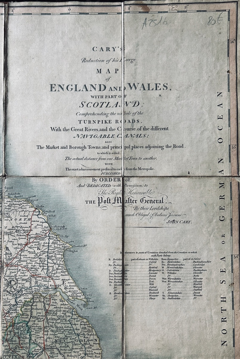 Cary - Cary's Reduction Of His Large Map Of England And Wales With Part Of Scotland. 1818-photo-2