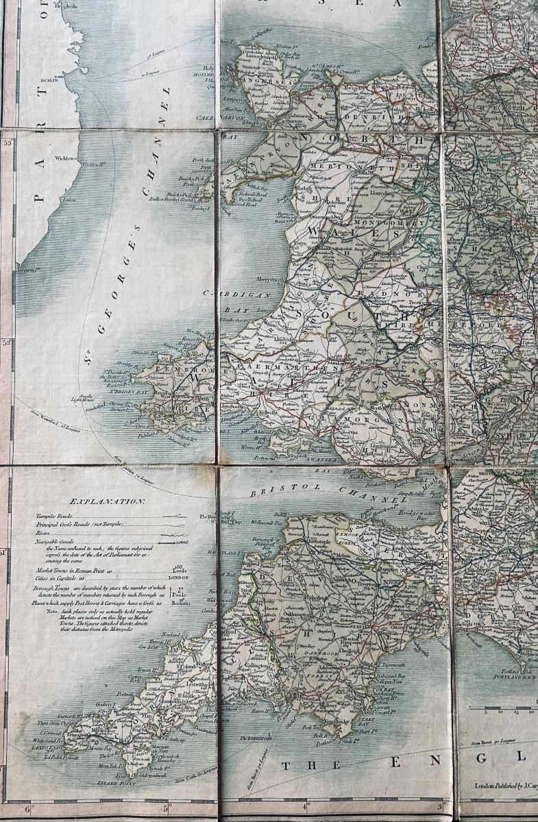 Cary - Cary's Reduction Of His Large Map Of England And Wales With Part Of Scotland. 1818-photo-1