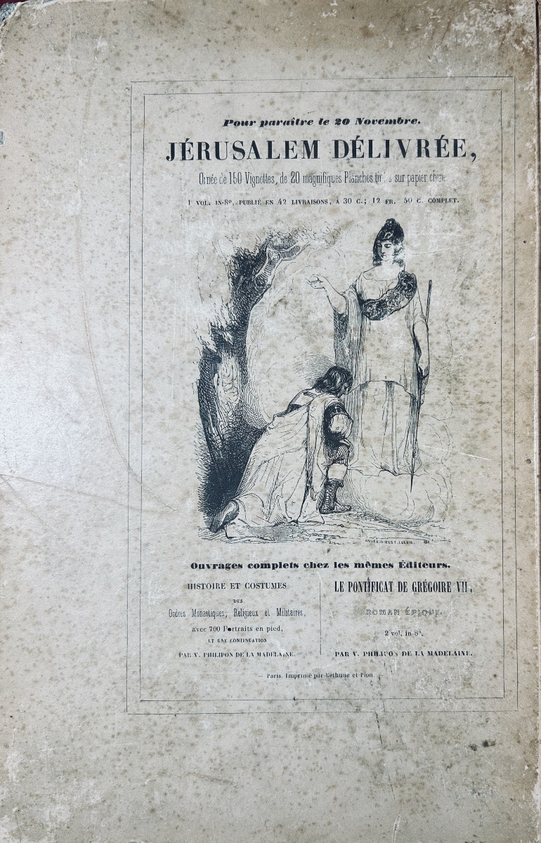 [BARON & CELESTIN NANTEUIL] - FÉNELON - Les aventures de Télémaque. Mallet, 1840, cartonnage.-photo-2