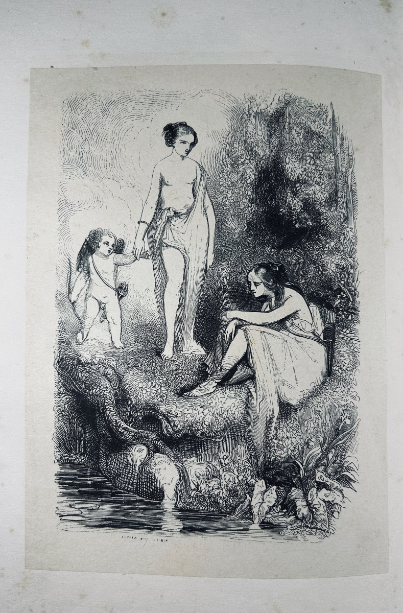 [BARON & CELESTIN NANTEUIL] - FÉNELON - Les aventures de Télémaque. Mallet, 1840, cartonnage.-photo-5