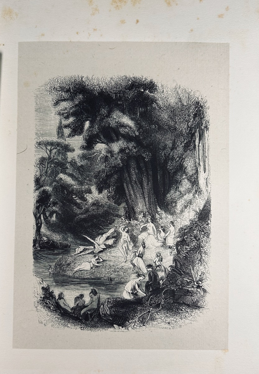 [BARON & CELESTIN NANTEUIL] - FÉNELON - Les aventures de Télémaque. Mallet, 1840, cartonnage.-photo-6