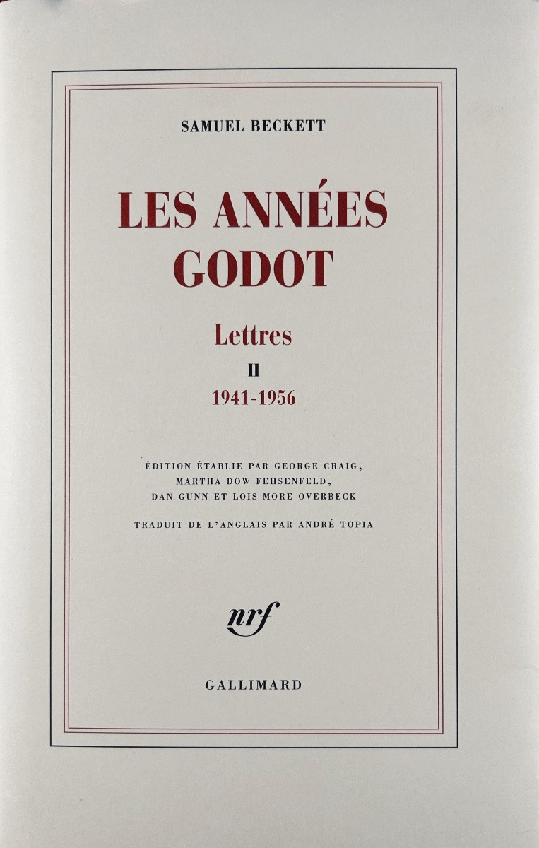 Beckett (samuel) - Letters 1, 2 And 3. Gallimard, 2014-2018. Publisher's Bindings With Dust Jackets.-photo-4