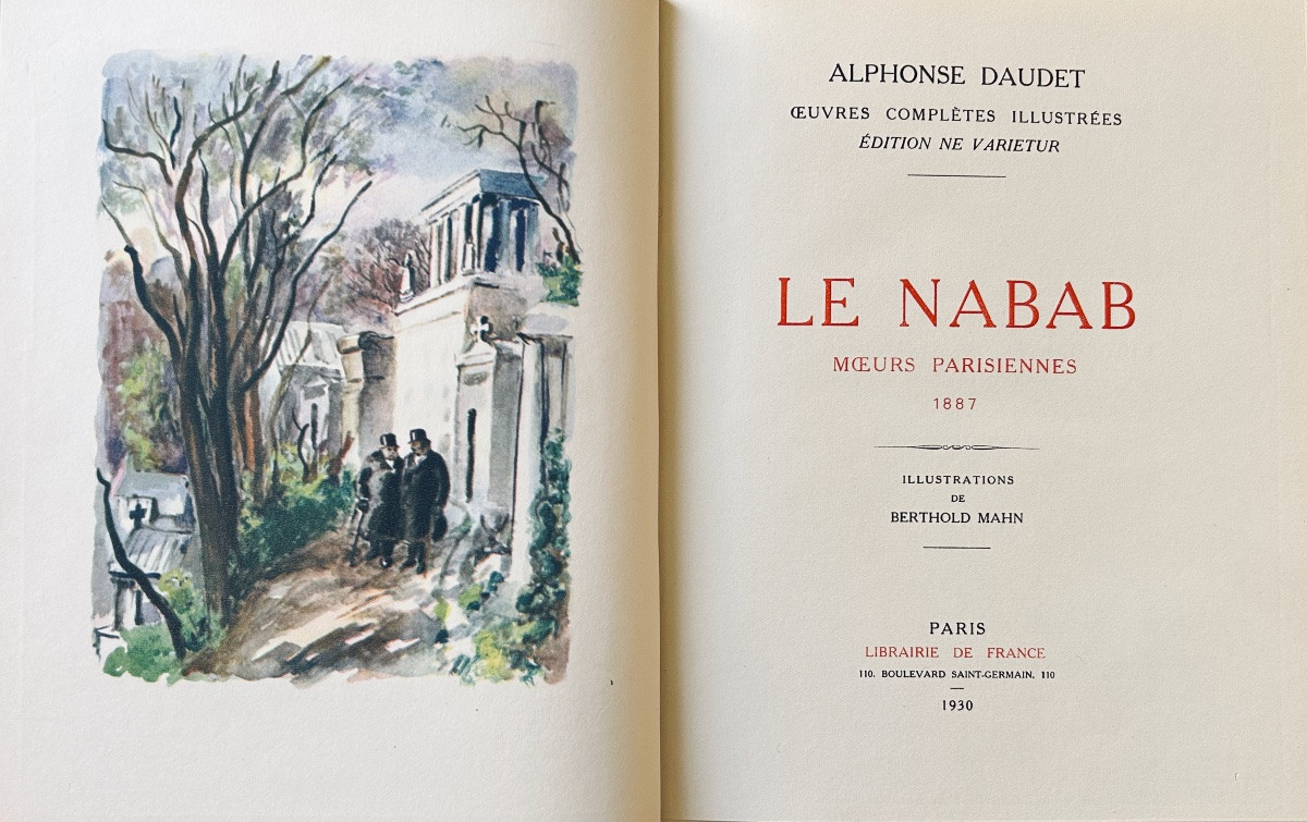 DAUDET (Alphonse) - Oeuvres complètes illustrées. Librairie de France, 1931, reliures d'éditeur-photo-6