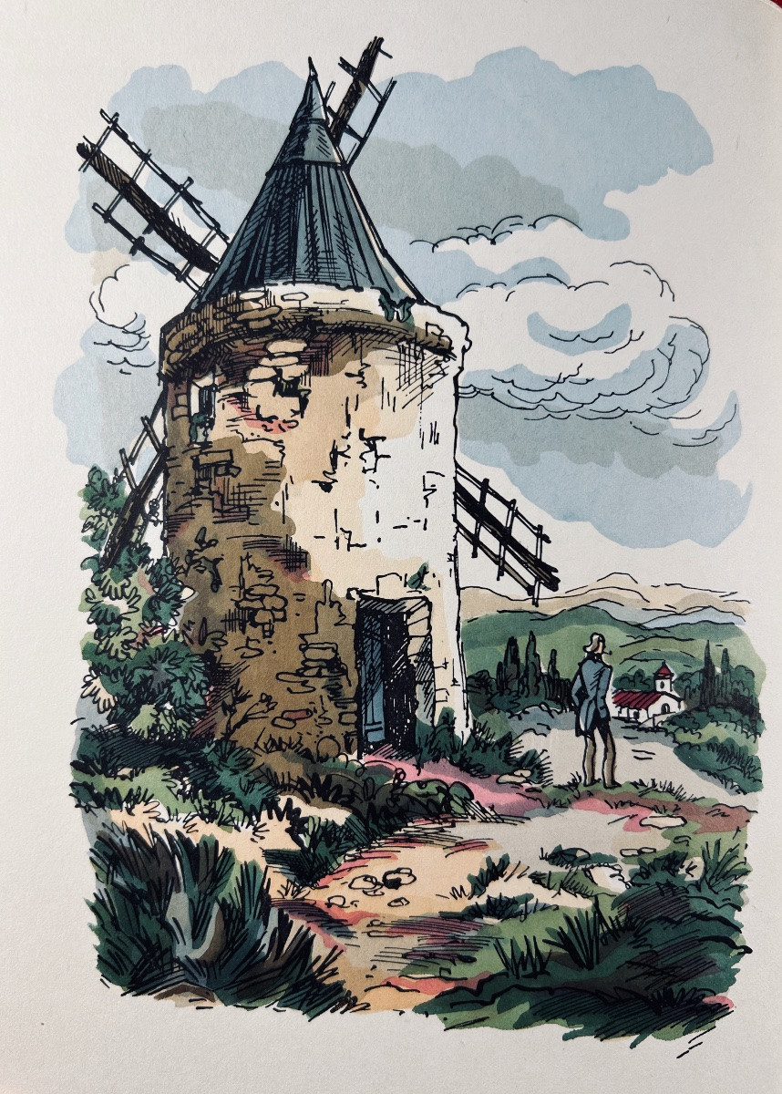 DAUDET (Alphonse) - Lettres de mon moulin. Terre Latines, vers 1960, illustré par COLLOT.-photo-2