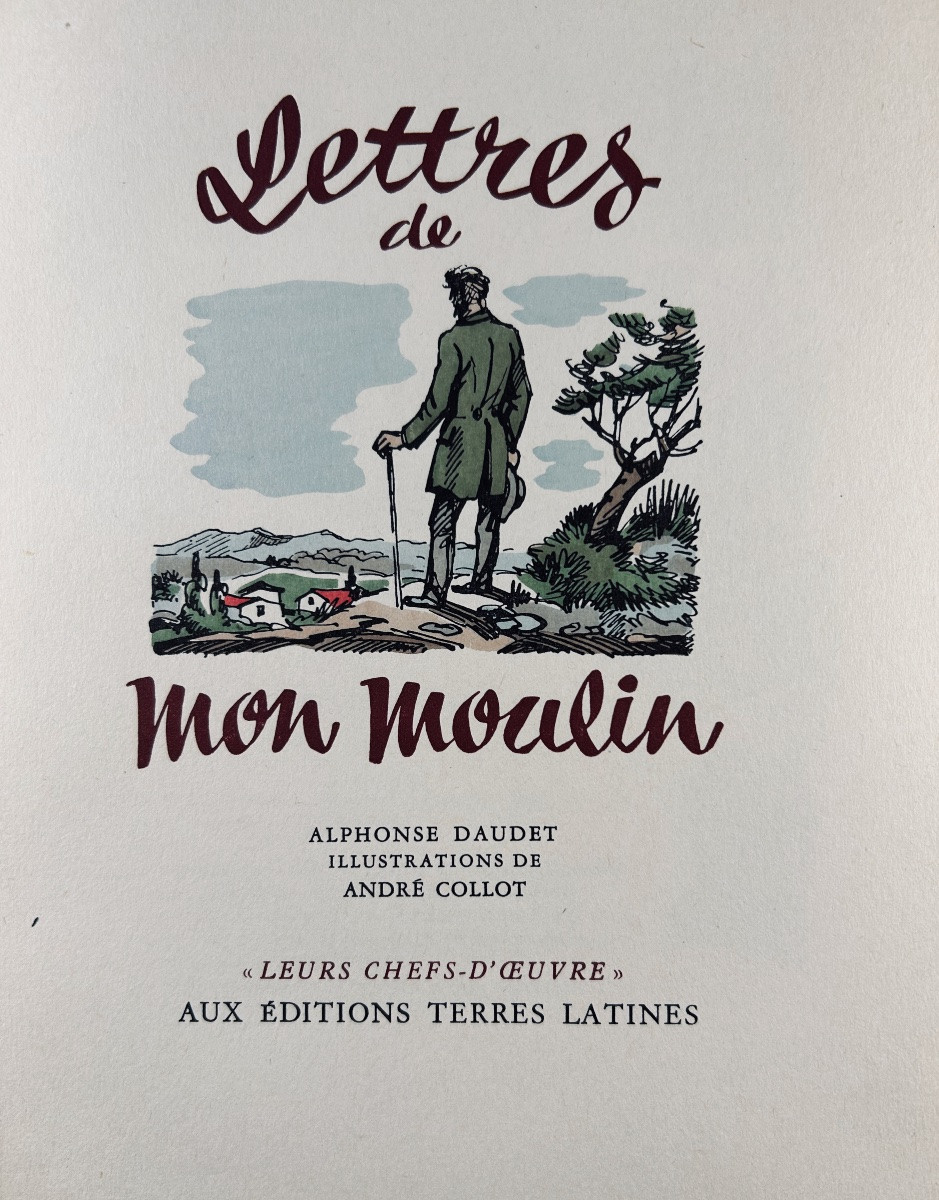 DAUDET (Alphonse) - Lettres de mon moulin. Terre Latines, vers 1960, illustré par COLLOT.-photo-3