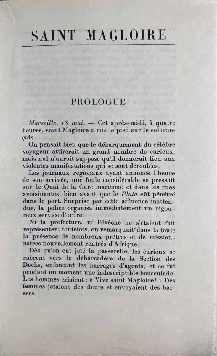 Dorgelès (roland) - Saint Magloire. Albin Michel, 1922, Copy On Japon Paper With Slipcase.-photo-2