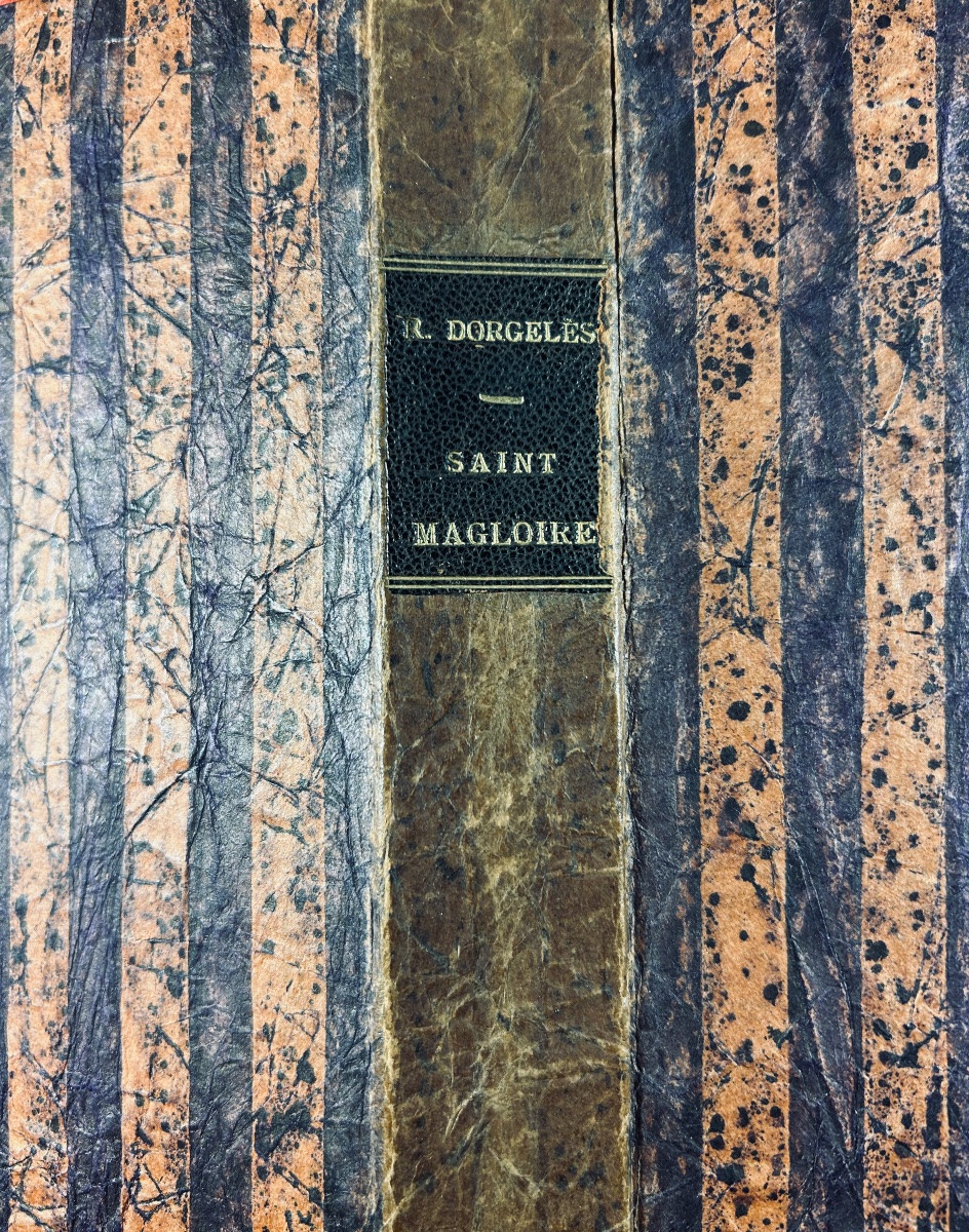 Dorgelès (roland) - Saint Magloire. Albin Michel, 1922, Copy On Japon Paper With Slipcase.-photo-7