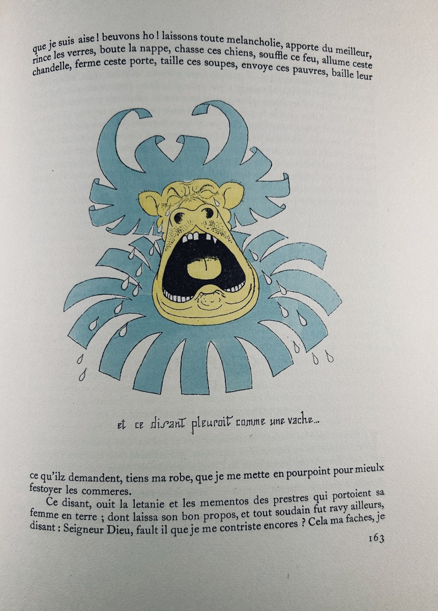 [DUBOUT] - RABELAIS - Gargantua et Pantagruel. Gibert Jeune, Librairie d'Amateurs, 1957, 2 vol.-photo-3