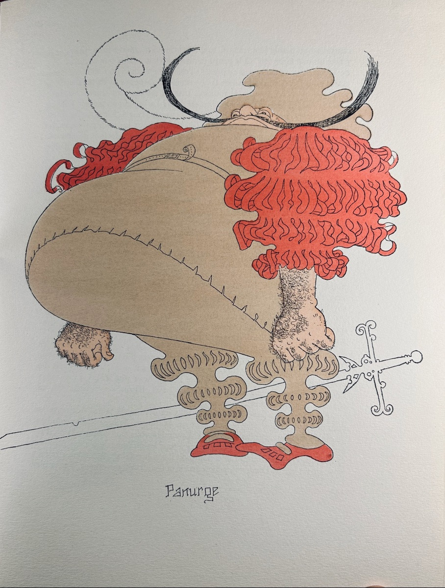 [DUBOUT] - RABELAIS - Gargantua et Pantagruel. Gibert Jeune, Librairie d'Amateurs, 1957, 2 vol.-photo-7