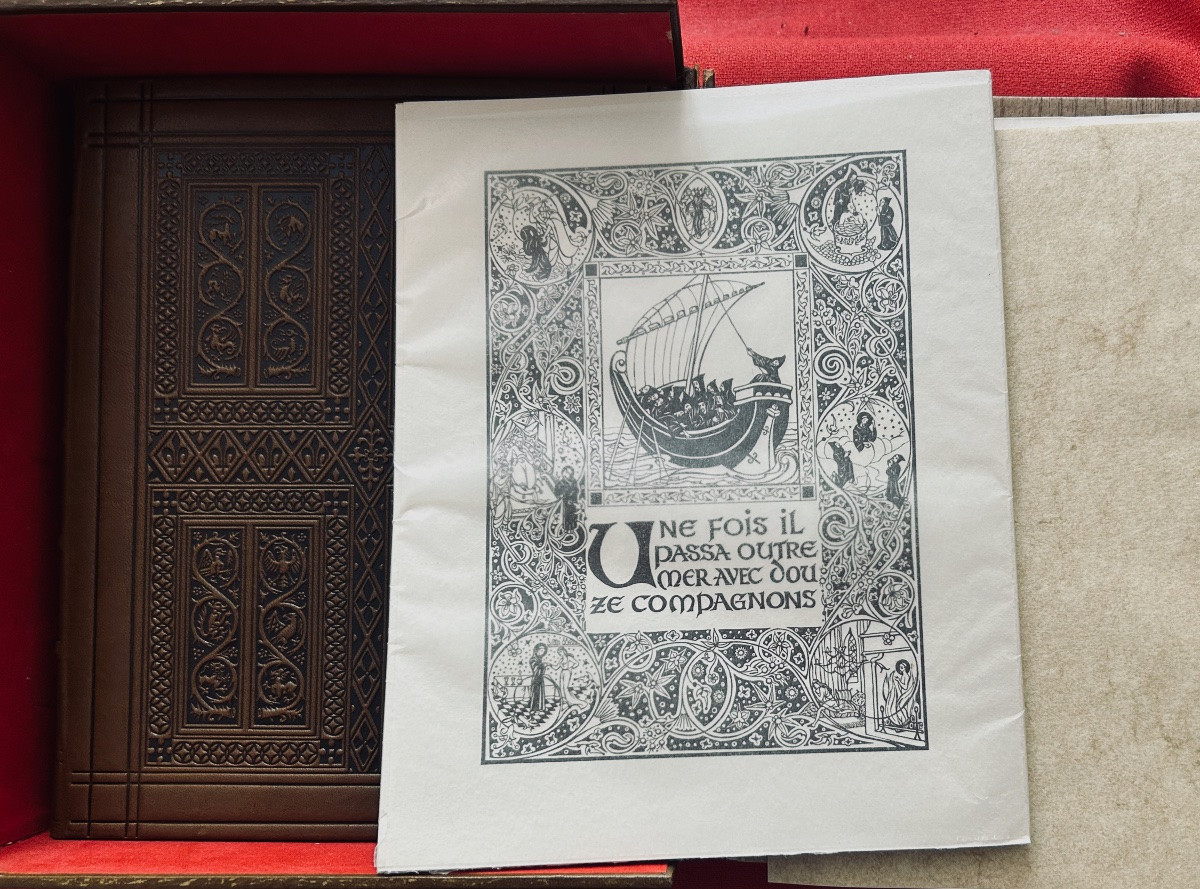 [DUSSARTHOU] - D'ASSISE (Saint-François) - Les Fioretti. 1965, reliure d'éditeur.-photo-7