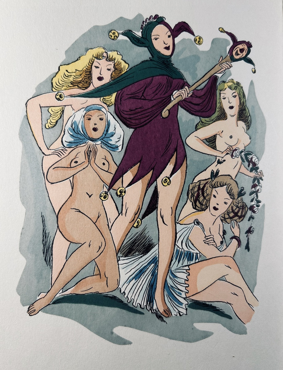 ÉRASME - Éloge de la folie. Terre Latines, s.d. (vers 1960), illustrations de Van Rompaey.