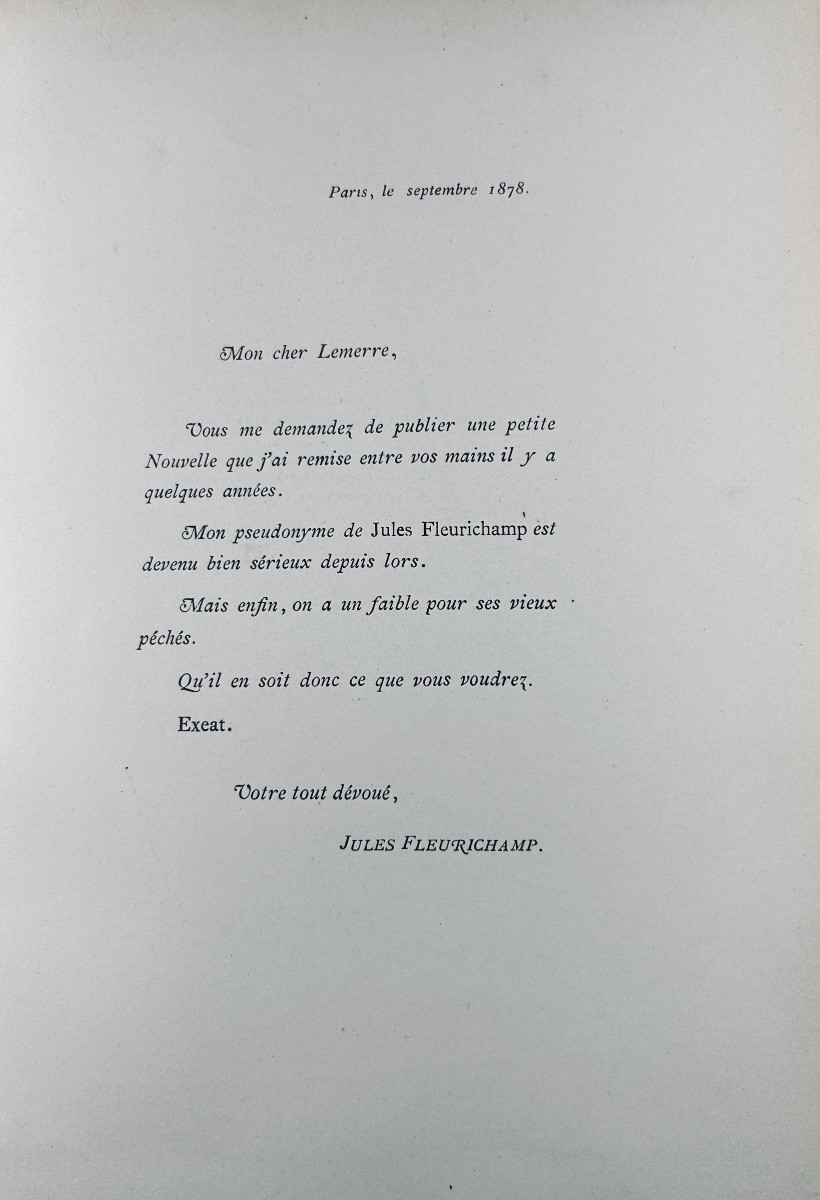 FLEURICHAMP - Queue-d'oseille. Souvenirs de jeunesse. Lemerre, 1878, illustration de FOULHOUSE.-photo-1