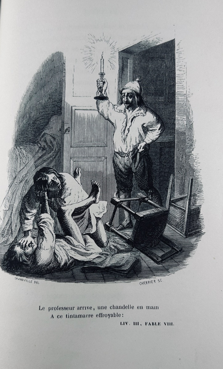 Florian - Florian's Fables. Followed By Tobie And Ruth. Dubochet, 1843, Illustrated By Grandville-photo-2