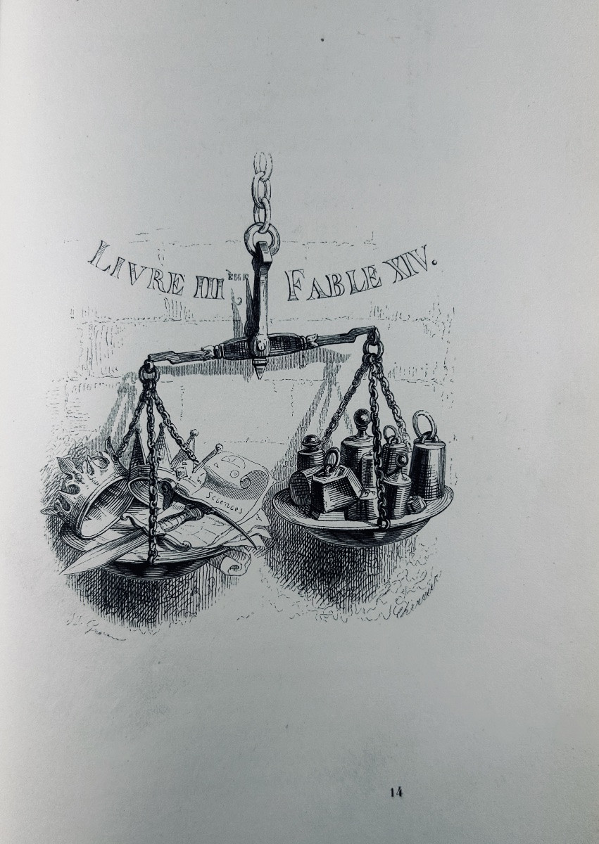 Florian - Florian's Fables. Followed By Tobie And Ruth. Dubochet, 1843, Illustrated By Grandville-photo-5