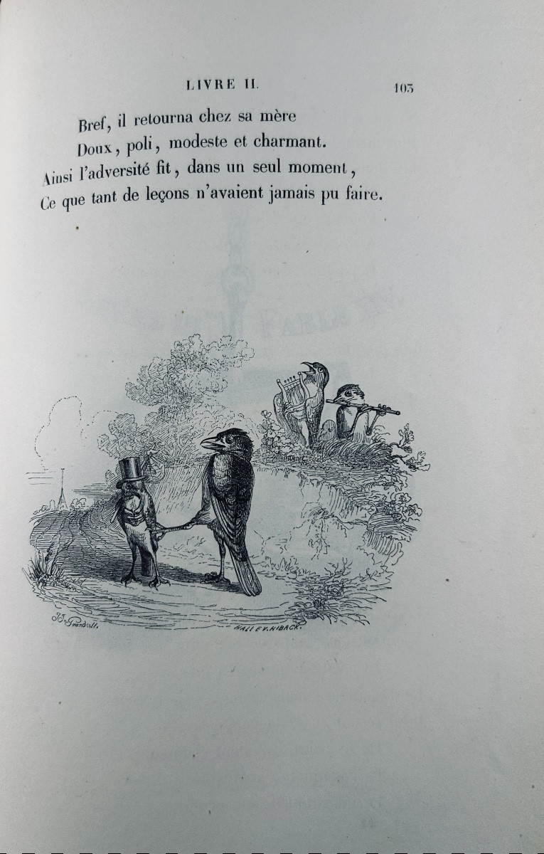 Florian - Florian's Fables. Followed By Tobie And Ruth. Dubochet, 1843, Illustrated By Grandville-photo-6
