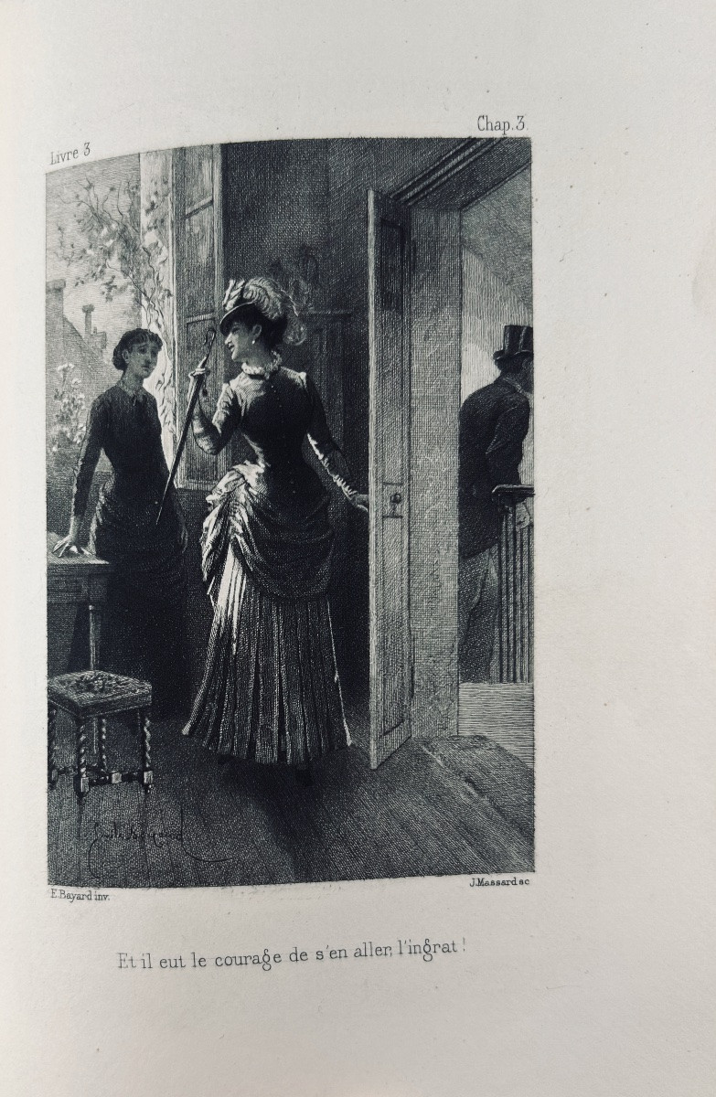 Daudet (alphonse) - Fromont Jeune And Risler Ainé. Moeurs Parisiennes. Conquet, 1885, Bound.-photo-2