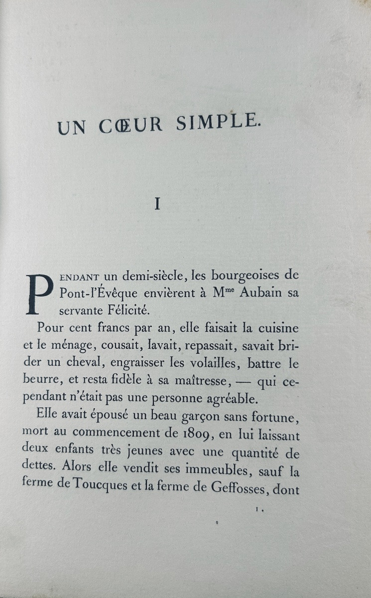 Flaubert (gustave) - Trois Contes. Connard, 1910, Signed Binding By Canaps. Nice Bookplate.-photo-3