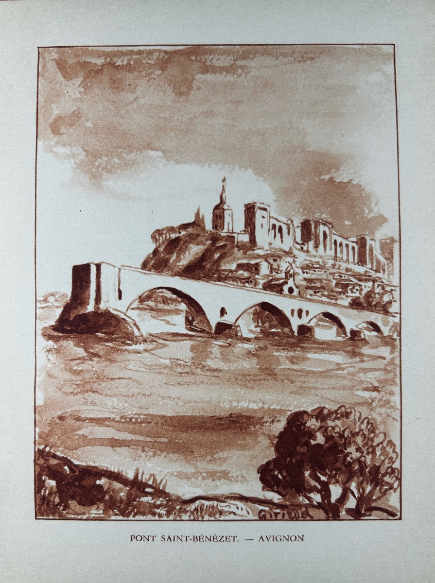 [GIRIEUD] - GIONO (Jean) - Provence. Source Perrier, 1939. Broché, couverture illustrée.-photo-3