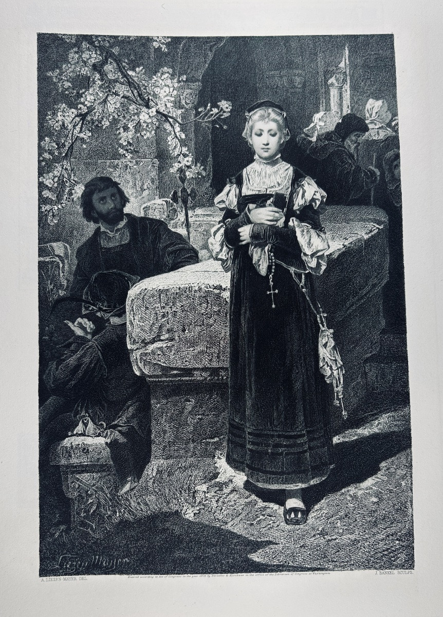 GOETHE - Faust. Hachette, 1878. Illustrations de Sandor Liezen-Mayer. Exemplaire n°1, chemise.-photo-7