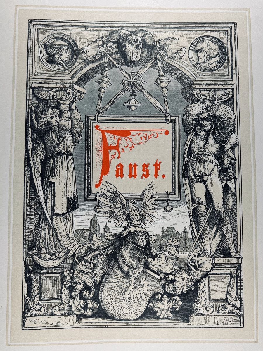 GOETHE - Faust. Hachette, 1878. Illustrations de Sandor Liezen-Mayer. Exemplaire n°1, chemise.