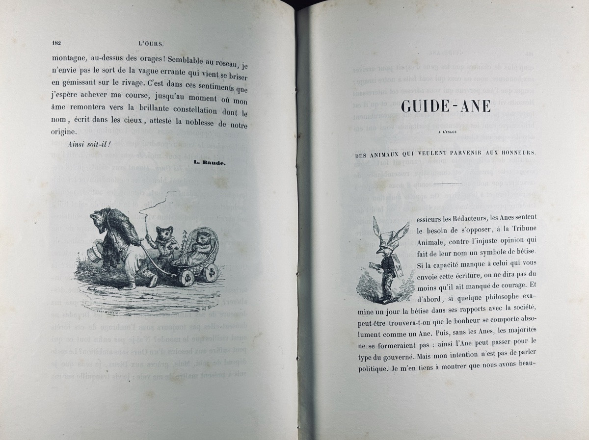 [grandville] - Stahl - Scenes From The Private And Public Lives Of Animals. Hetzel, 1842.-photo-3