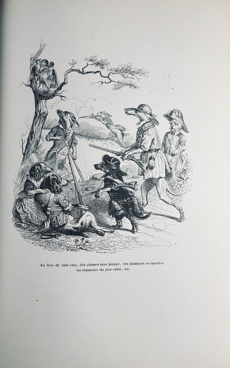 [grandville] - Stahl - Scenes From The Private And Public Lives Of Animals. Hetzel, 1842.-photo-6
