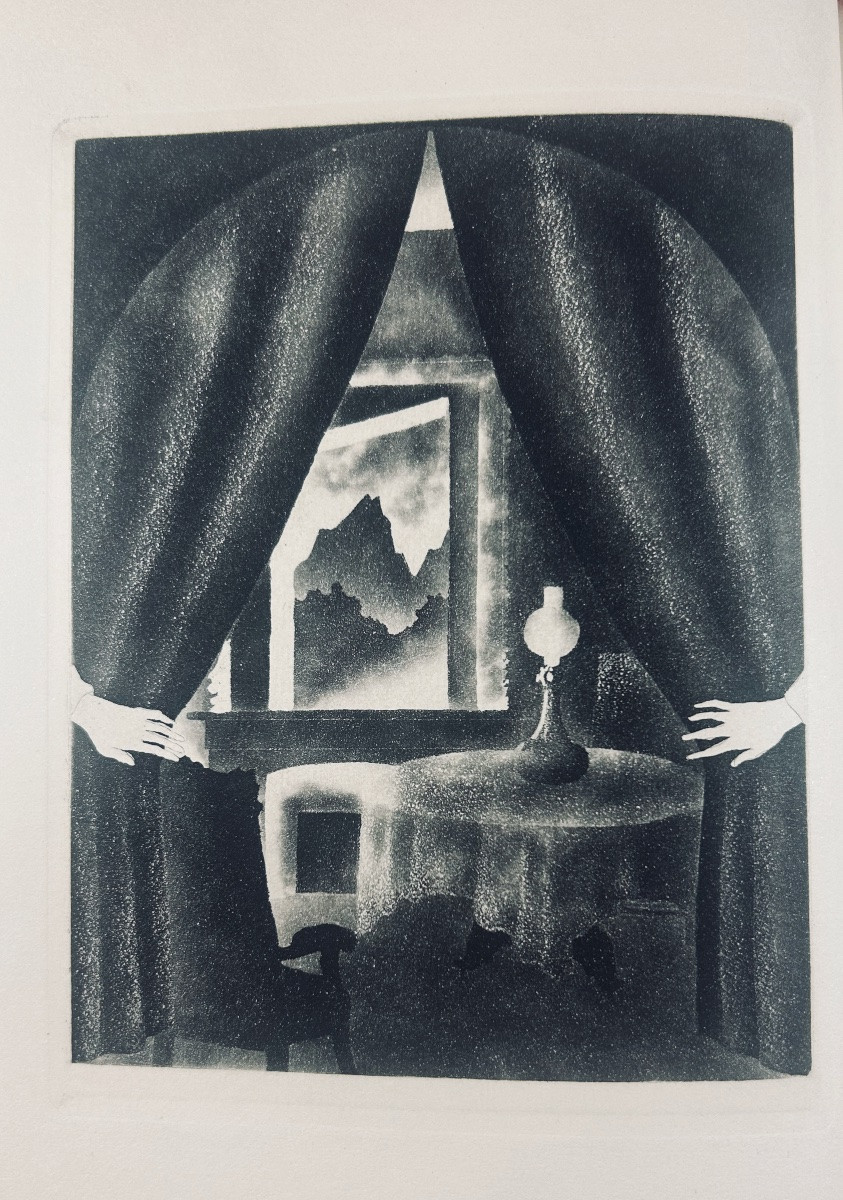 GREEN (Julien) - Mont-Cinère, première édition complète. Plon, 1928, reliure demi-veau rouge.-photo-3