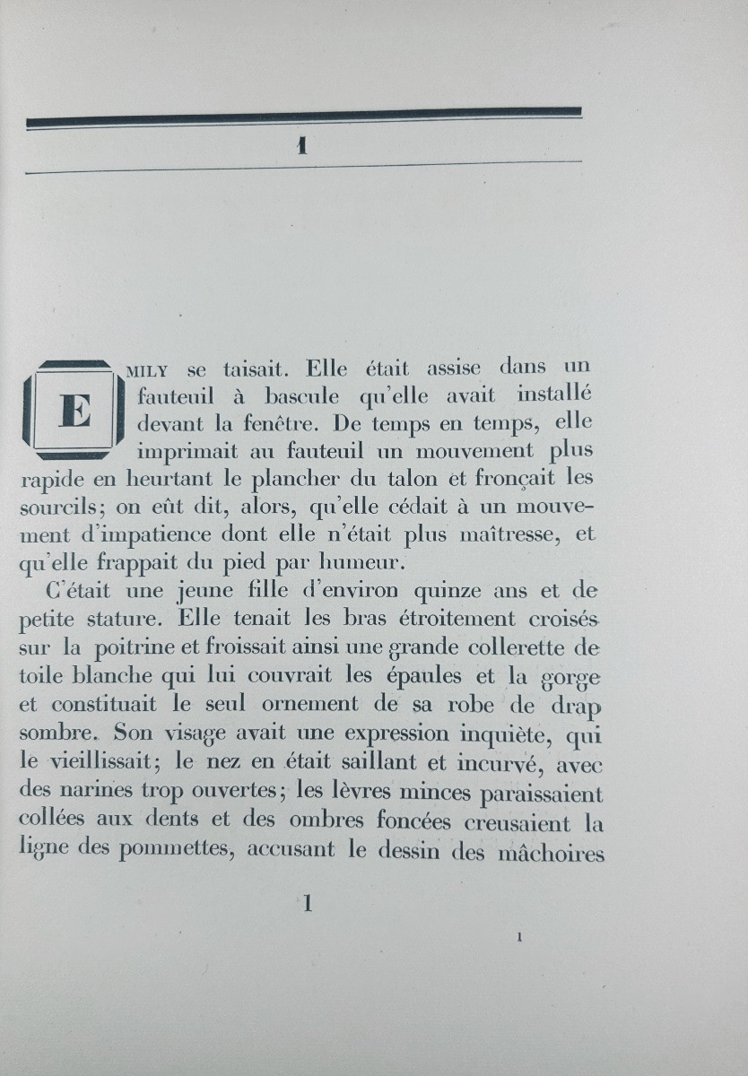 GREEN (Julien) - Mont-Cinère, première édition complète. Plon, 1928, reliure demi-veau rouge.-photo-1