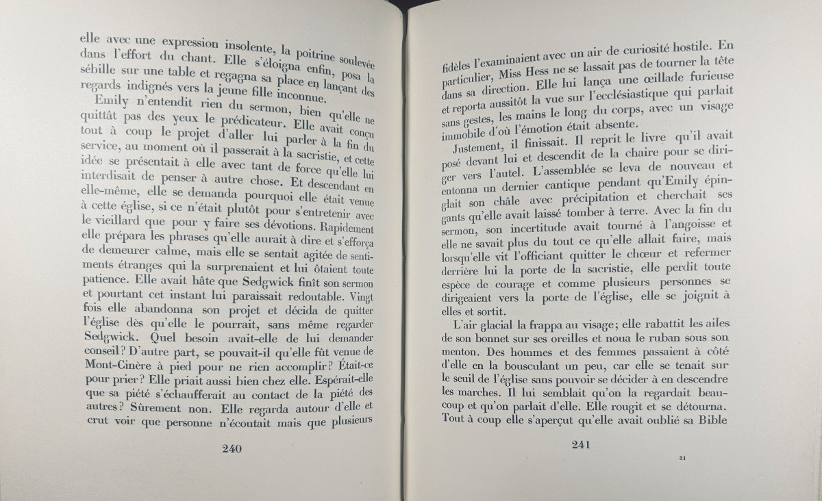 GREEN (Julien) - Mont-Cinère, première édition complète. Plon, 1928, reliure demi-veau rouge.-photo-3