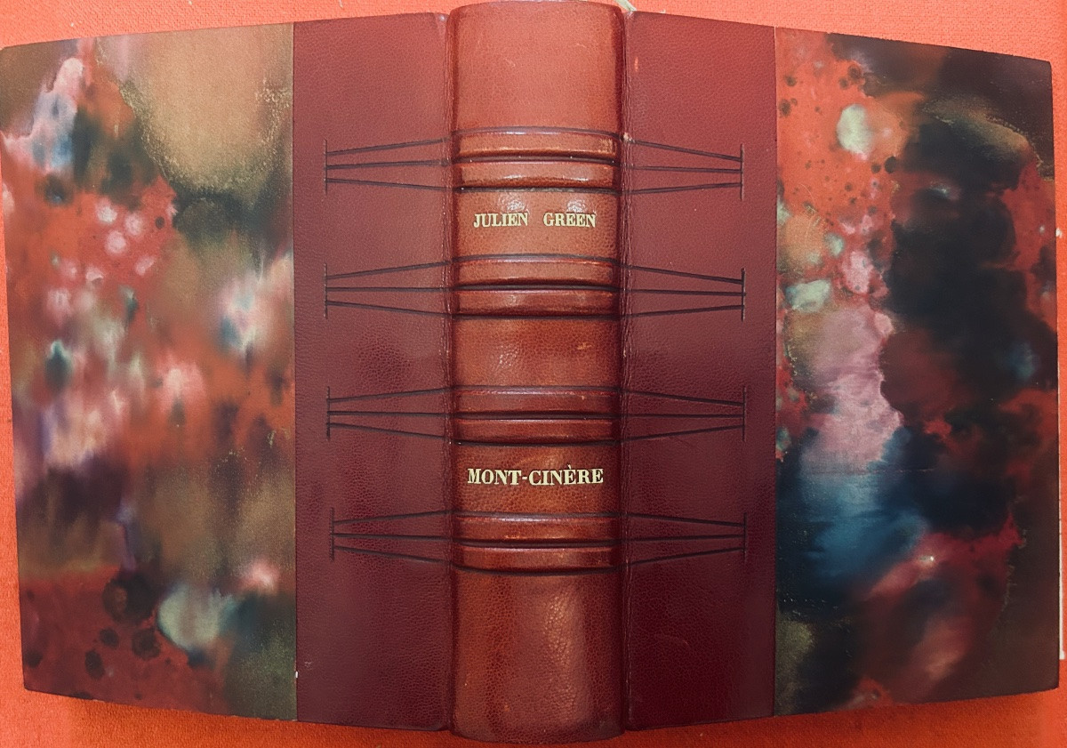 GREEN (Julien) - Mont-Cinère, première édition complète. Plon, 1928, reliure demi-veau rouge.-photo-7