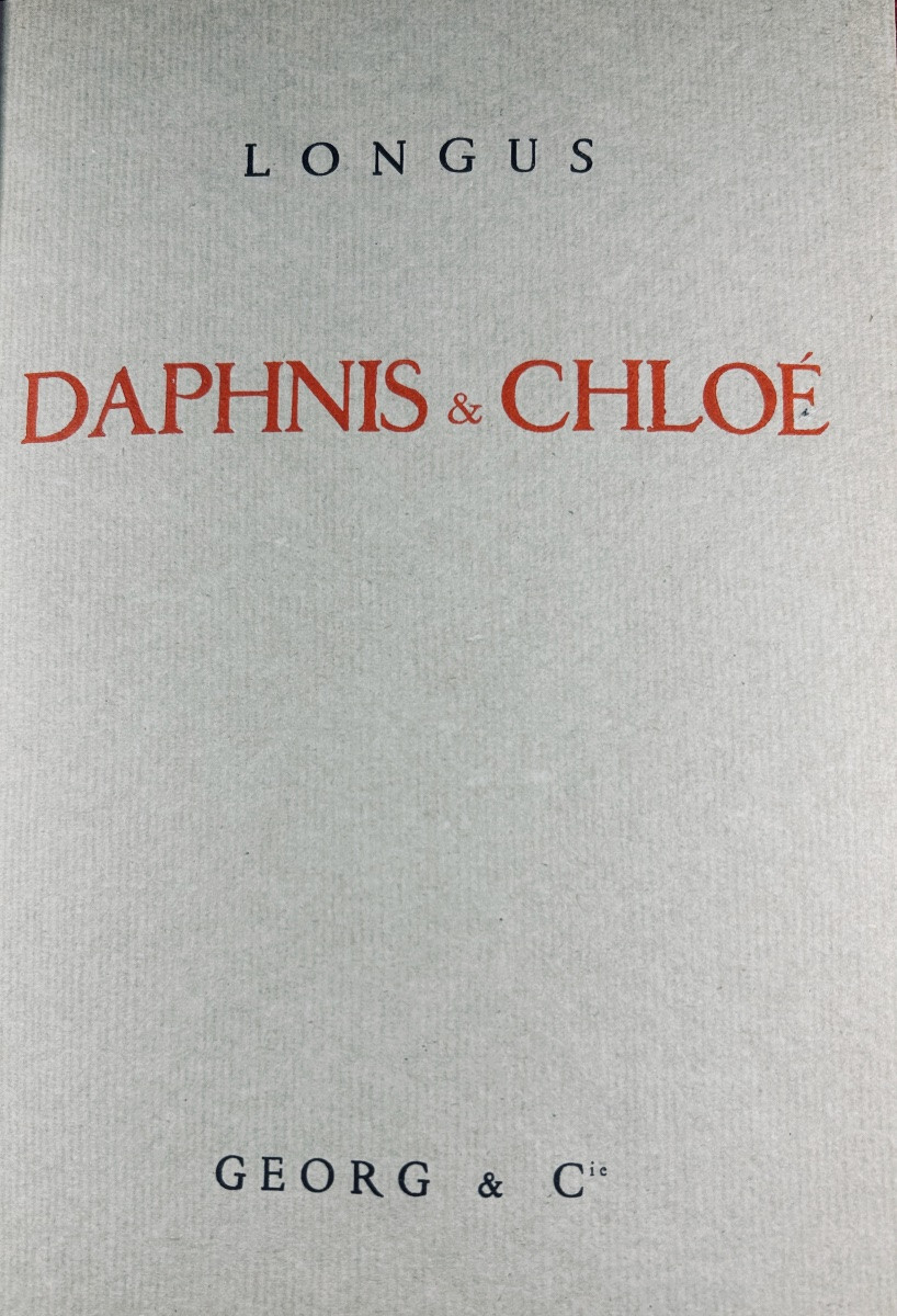 [guérin] - Longus - Les Amours Pastorales De Daphnis & Chloé. Georg Et Cie, 1923.-photo-4