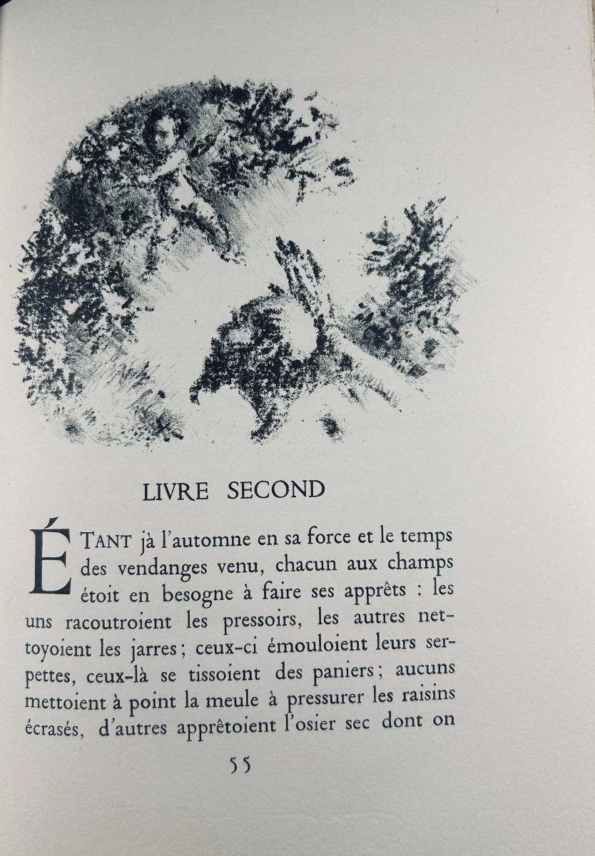 [guérin] - Longus - Les Amours Pastorales De Daphnis & Chloé. Georg Et Cie, 1923.-photo-3
