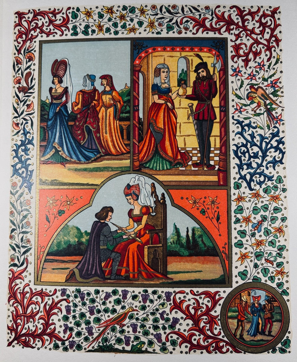 [guignard] - Villon (françois) - Oeuvres. Club Du Livre, 1974; 2 Large Volumes In-4.