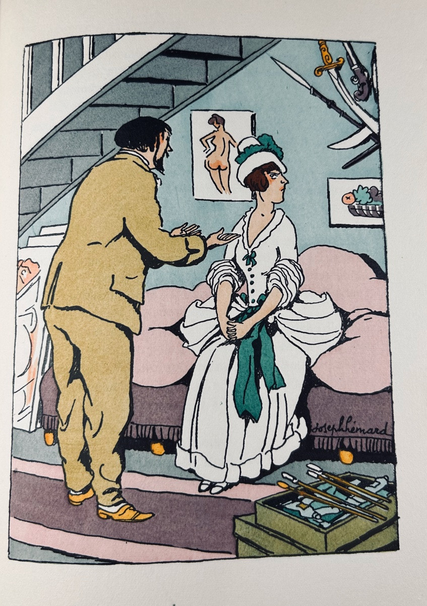 [hémard] - Courteline (georges) - Oeuvres Complètes Illustrées De Georges Courteline. 1929.-photo-8