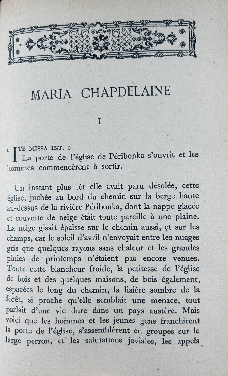 HÉMON - Maria Chapdelaine, récit du canada français. Grasset, 1924, belle reliure demi-maroquin-photo-4