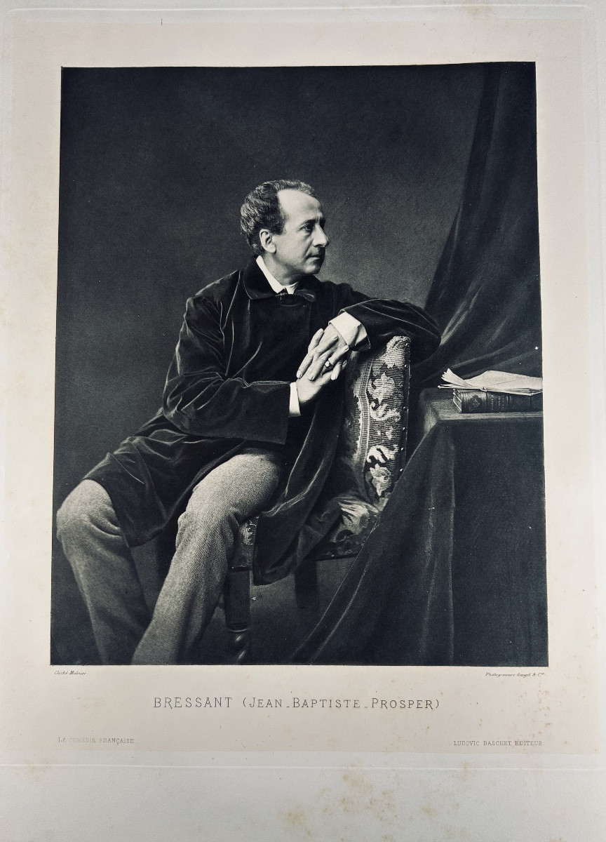 Houssaye - La Comédie Française 1680-1880. Ludovic Baschet, 1880, Publisher's Red Hardback.
