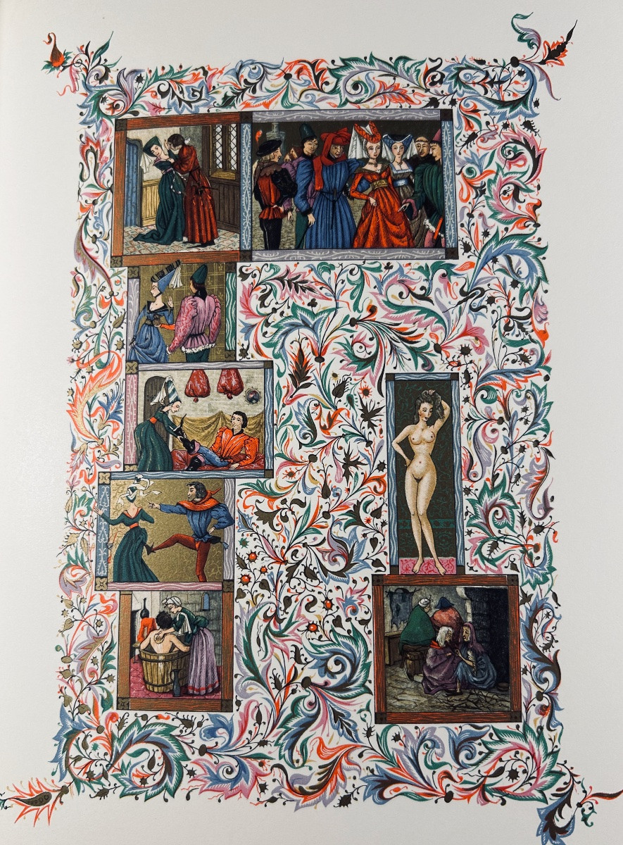 [hubert] - Villon - Oeuvres. André Vial And éditions De l'Odéon, 1959, Publisher's Binding.-photo-3