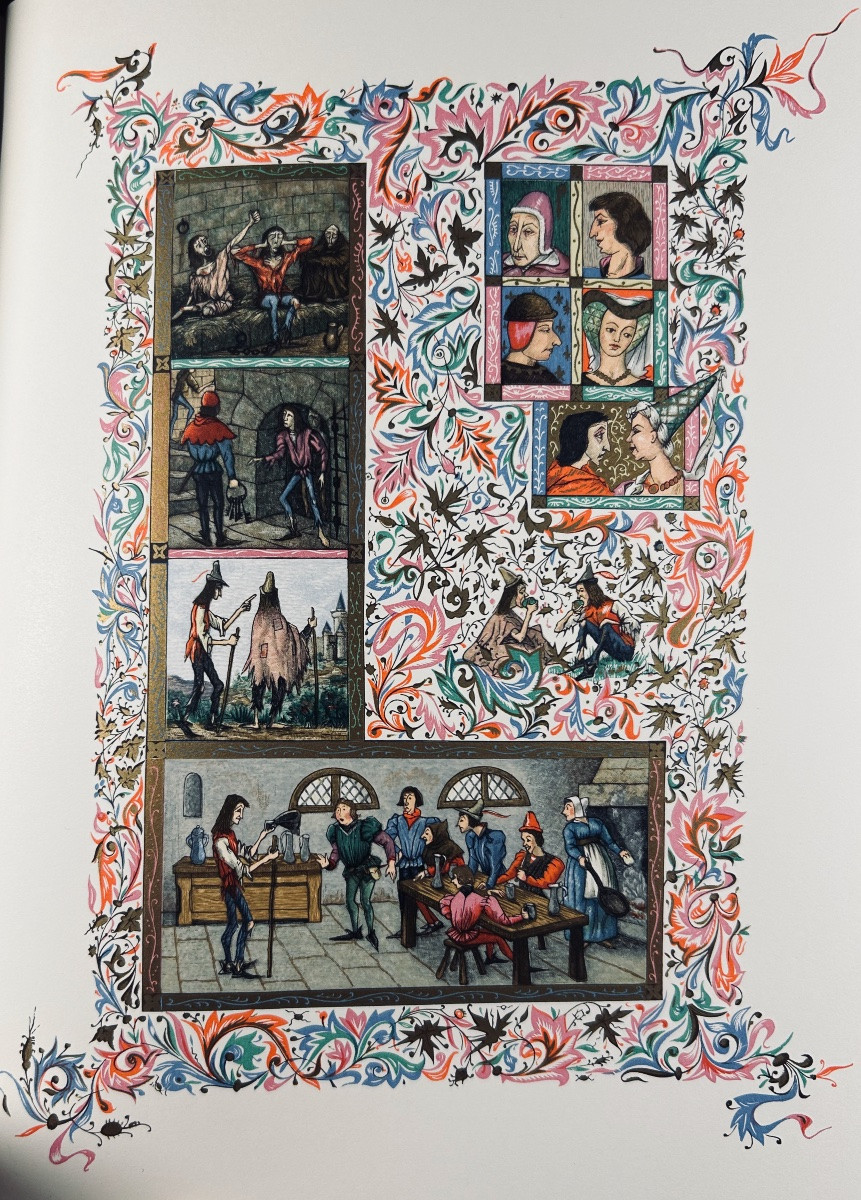 [hubert] - Villon - Oeuvres. André Vial And éditions De l'Odéon, 1959, Publisher's Binding.-photo-6