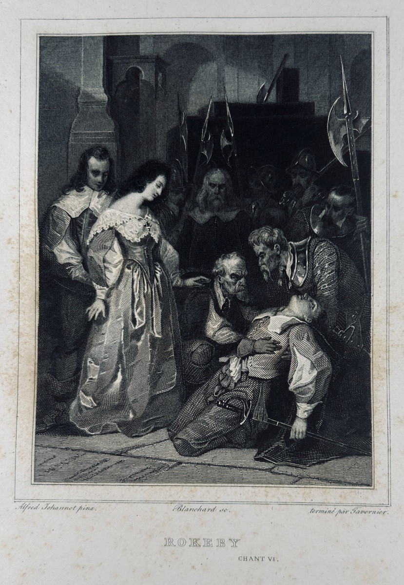 JOHANNOT (Alfred et Tony) - Trente vignettes pour les oeuvres de Walter Scott. Furne, 1830.-photo-2