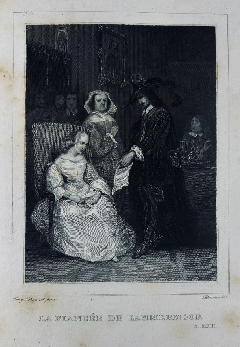JOHANNOT (Alfred et Tony) - Trente vignettes pour les oeuvres de Walter Scott. Furne, 1830.-photo-4