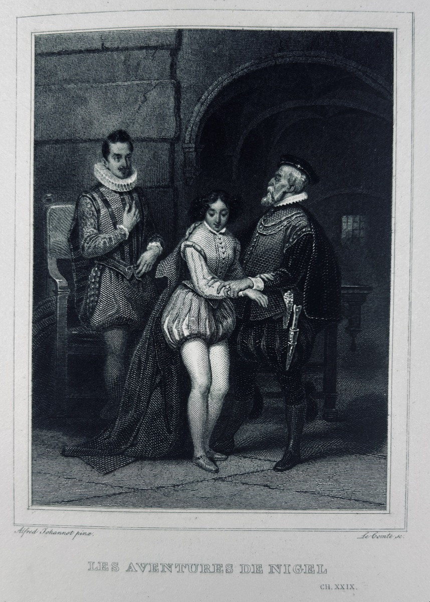 JOHANNOT (Alfred et Tony) - Trente vignettes pour les oeuvres de Walter Scott. Furne, 1830.-photo-2