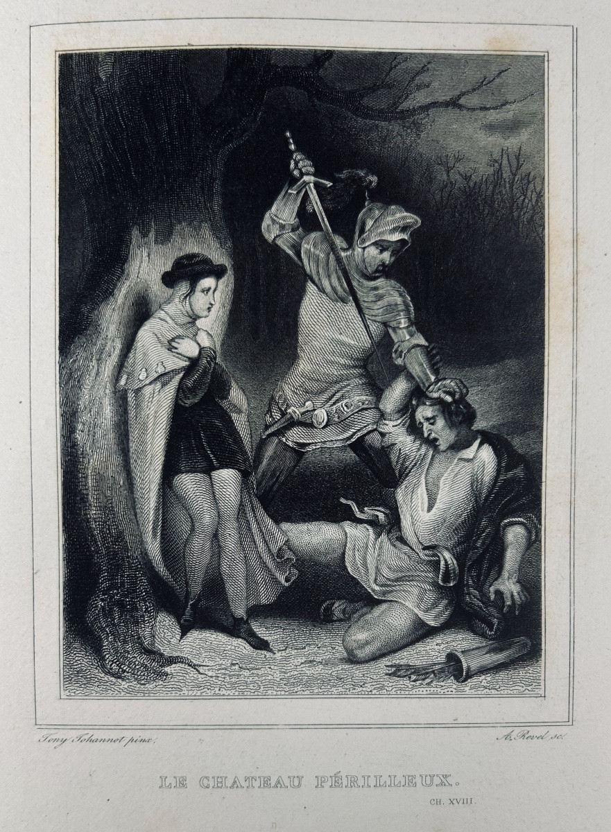 JOHANNOT (Alfred et Tony) - Trente vignettes pour les oeuvres de Walter Scott. Furne, 1830.-photo-4