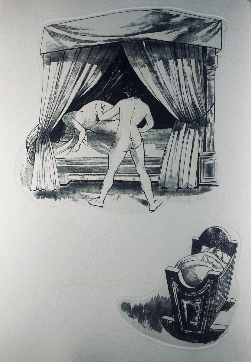 [KING] - LA FONTAINE (Jean de) - Cinq contes de La Fontaine. Les Pharmaciens Bibliophiles, 1975-photo-3
